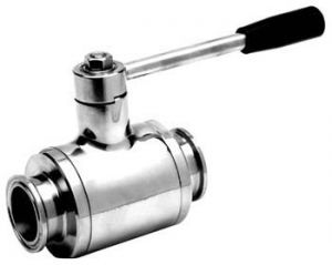 Stainless Steel 2 - Way Hygienic Sanitary Polished Ball Valve Cavity Filled