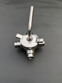 1" Weld End Tassalini 3-Way T-Port Plug Cock 316L