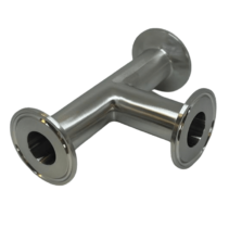 Stainless Steel Equal Tee Tri Clamp Tri Clover Ends 316L