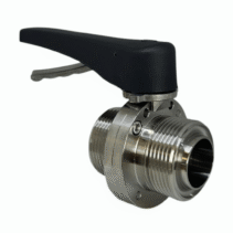 Stainless Steel Hygienic Sanitary Butterfly Valve 316 Weld & RJT Ends