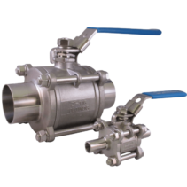 Stainless Steel Hygienic Sanitary Ball Valve 316 Weld & Tri Clamp Ends
